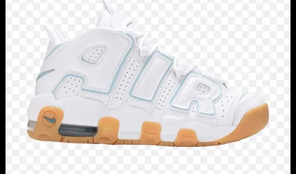 Nike Air Uptempo ocean bliss sneakers size 4.5 Youth